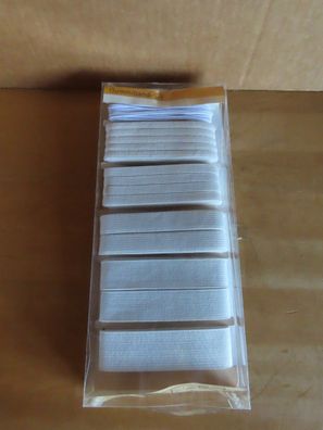 Gummiband-Set weiß zum Nähen 1,2 + 6 + 8 + 13 + 20 + 25mm breit Zettl