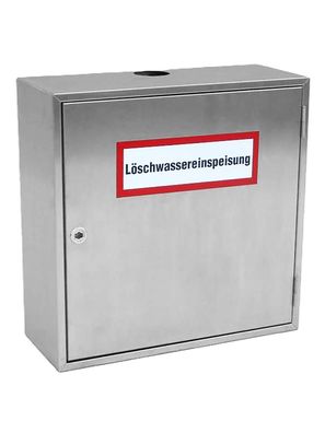 Jockel Aufputzschrank aus Edelstahl Löschwasser-Einspeiseeinrichtung DIN 14461-2