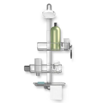 Duschregal für Regenduschen, simplehuman einstellbarer Duschcaddy PLUS