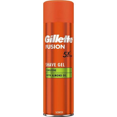 Gillette Fusion 5 Scented Shave Gel Ultra Sensitive 200ml