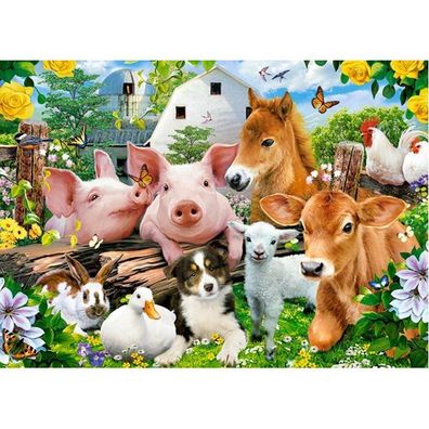 Castorland Puzzle Freunde auf dem Bauernhof 60 Teile