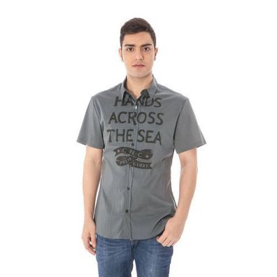Costume National Grigio Cotone Mens Shirt