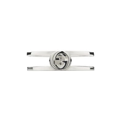 Gucci - YBC797029001 - Gucci Ineinandergreifender G-Ring aus Sterlingsilber klein 6 m