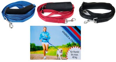 Hundeleine Joggingleine Hund Walkingleine Fahhradleine max.40kg Leine Bauchleine