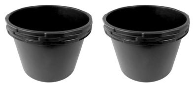 Baukübel 90 Liter 10 Stück mit Innenskala grün Mörtelkübel Zementwanne Betonfass