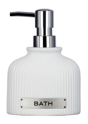 Keramik Seifenspender Bath weiß Seife Spender Badaccessoires Badzubehör