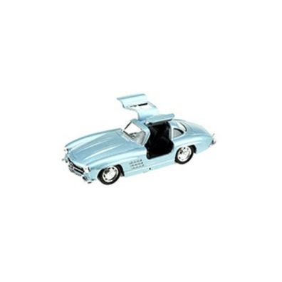 WELLY Modellauto Mercedes-Benz 300 SL hellblau Sammelauto Spielzeugauto Car