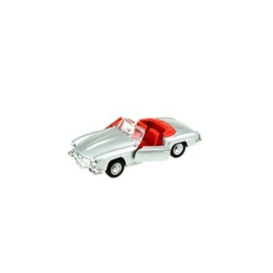 WELLY Modellauto Mercedes Benz 190SL 1955 ohne Dach silber Sammelauto Car