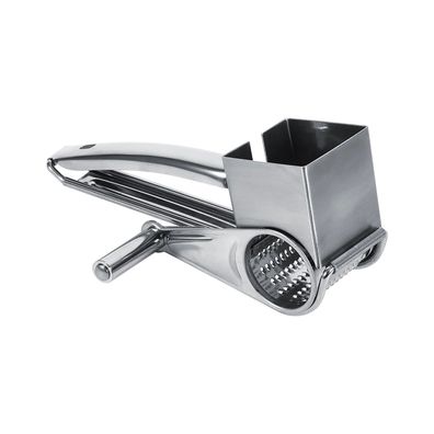 Multifunctional Rotary Stainless Steel Cheese Grater with 1 Drum for Slicing/Shreddi