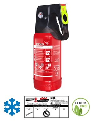 Jockel Fettbrandlöscher 2L ABF frostsicher F2JM 5 GREEN 2.0 inkl. Halterung, Plakette