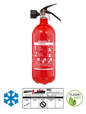 Jockel Fettbrandlöscher 2L ABF frostsicher F2JM HV 5 GREEN 2.0 inkl. Halterung & P