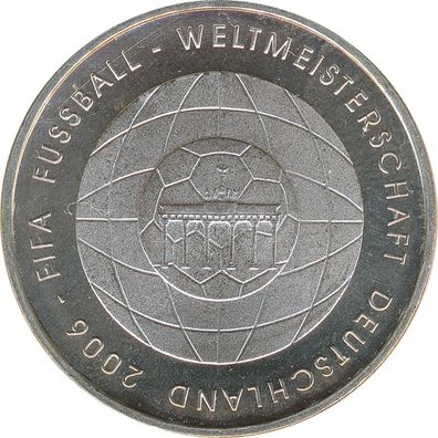 BRD 10 Euro 2006 J FIFA Fussball-WM 2006 Silber*