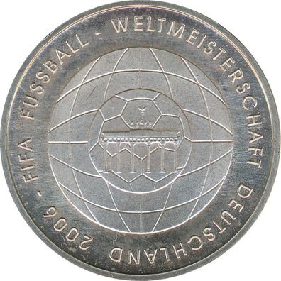 BRD 10 Euro 2006 G FIFA Fussball-WM 2006 Silber*