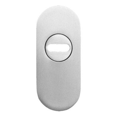 ESO210K Karcher Schutzrosette oval mit Kernziehschutz für Rahmentüren Edelstahl matt
