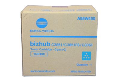 Konica Minolta TNP49C Toner Cyan A95W450 -B