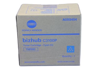 Konica Minolta TNP50C Toner Cyan A0X5454 -B