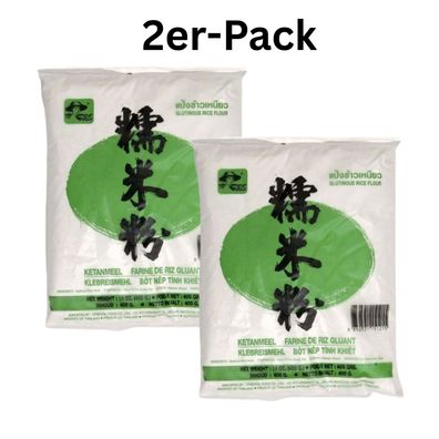 2er-Pack Farmer Klebreis Mehl 400g
