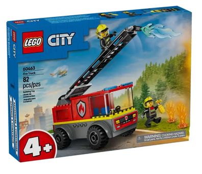 LEGO® City Feuerwehr 60463 - Feuerwehrleiterfahrzeug (82 Teile) Bausteine