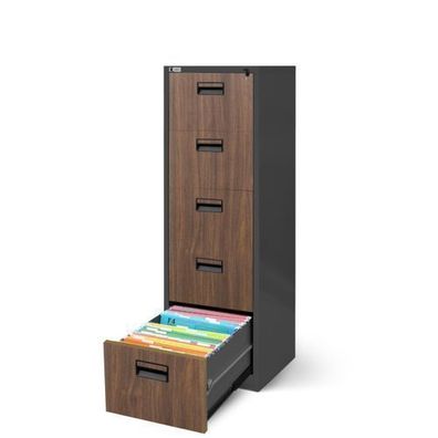 Hängeregistraturschrank Hängeregisterschrank 162 x 46 x 62 cm Anthrazit-Holzoptik