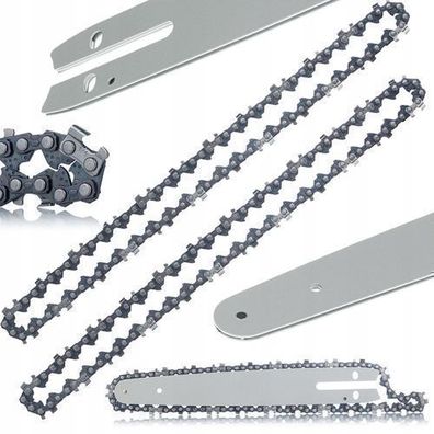 Rosfix Set Schwert 8" + 2x Kette 1/4" – Gehärteter Stahl | 1,3 mm Nut