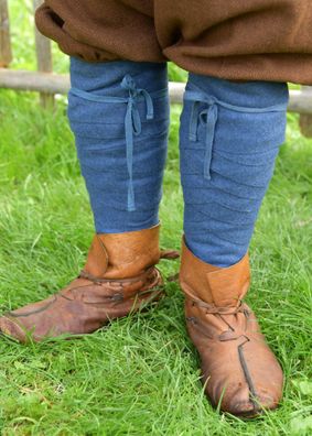 Wikinger Wollwadenwickel Ando, Beinwickel, blau