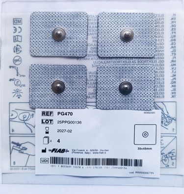 Klebeelektroden (klein) 45x35 mm (1 Set mit je 4 Elektroden)