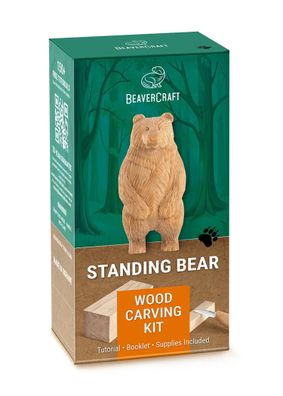 Beavercraft, Stehender Bär, Schnitz-Set