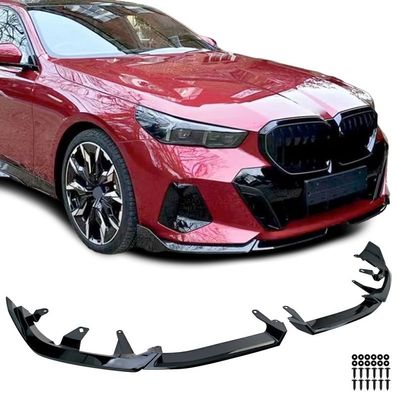 Front Spoiler Lippe Perfomance Schwarz Glanz passt für 5er BMW G60 G61 ab 2023