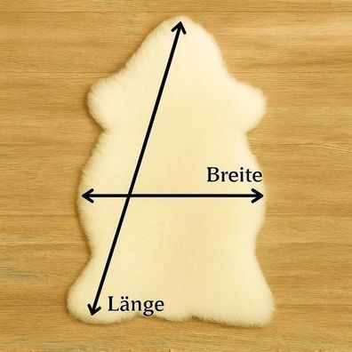 Echtes Lammfell Schaffell - Weich & Flauschig, Naturfell Teppich