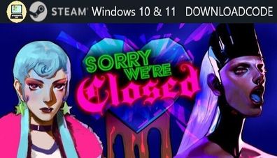 NEU PC Computer Spiel Sorry Were Closed für Windows 10 11 STEAM Download Code