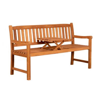 deVries Gartenbank "WOODIE" Trend Butler 160 aus Teakholz Basic 160x57x94 cm
