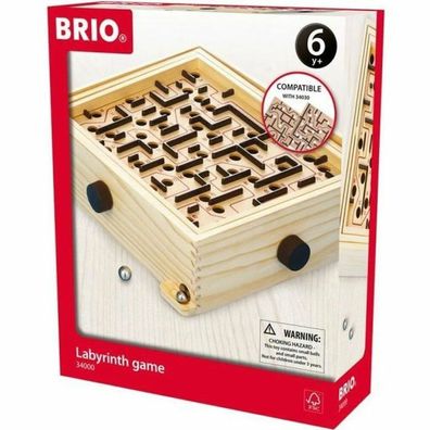 BRIO Labyrinth, Geschicklichkeitsspiel (braun/schwarz)