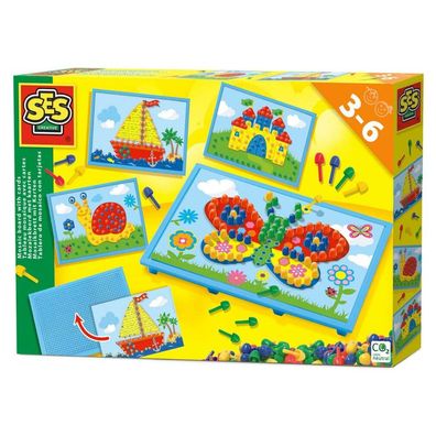 Ses Creative Mosaic Board With Cards 30 X 20 Cm Multicolor