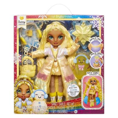 Mga Rainbow High Winter Wonderland Doll- Sunny (Yellow)