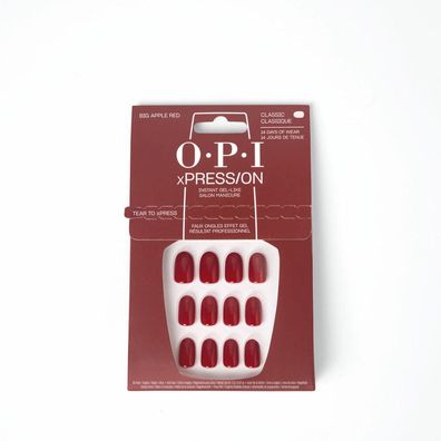 OPI xPRESS/ON Kunstnägel, Nagellack Ton #Big Apple Red 30 u
