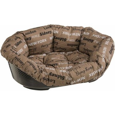Ferplast Dog Bed With Cushion Sofa 4 Brown - 64x48xh25 Cm