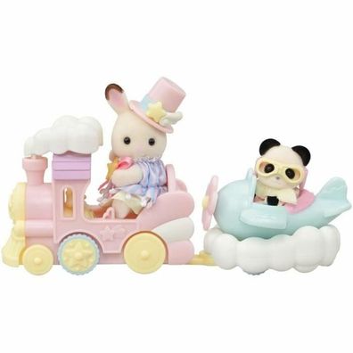 Playset Sylvanian Families Amusement Park Ride - Plane & Train Bunt