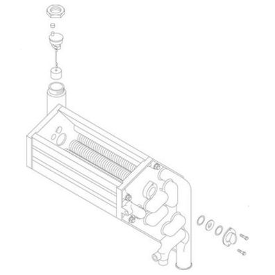 Buderus Ersatzteil Wärmetauscher für Logamax plus GB142 15-30kW 73844