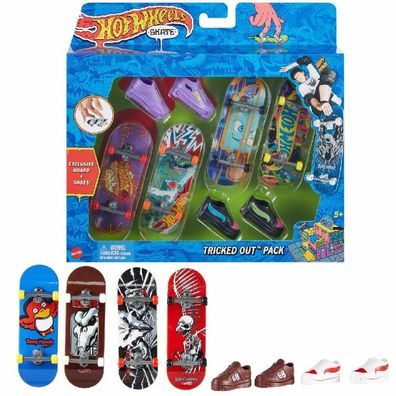 Hot Wheels Skate Fingerboard 4er-Pack
