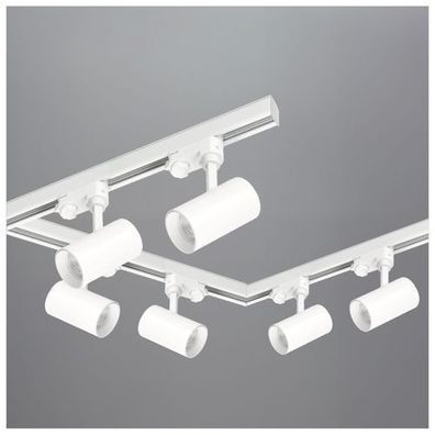 3-Phasen-Schienen-Set Nextrack - Schienensystem Komplett-Set mit 6x GU10 Lampe Weiß