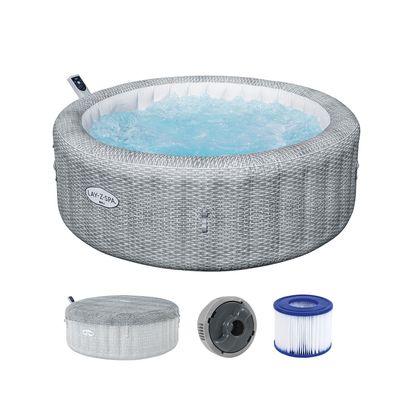LAY-Z-SPA® Energiespar Whirlpool Bali AirJet™ mit App-Steuerung, Ø 196 x 71 cm,