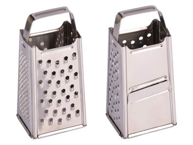 Edelstahl Küchenreibe Vierkantreibe Gemüsehobel Raspel Kartoffelreibe Käsereibe