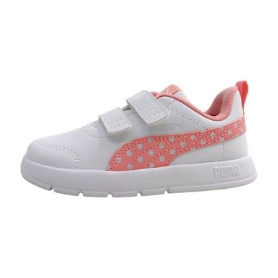 Puma Courtflex V3 Dotty V Inf 398759-05 Weiß white/pinkscape/silv mist