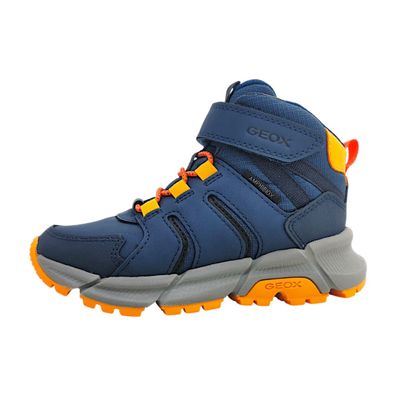 Geox J Flexflyer Plus B J56LCC-0FUME/C4J2T Blau denim/orange C4J2T