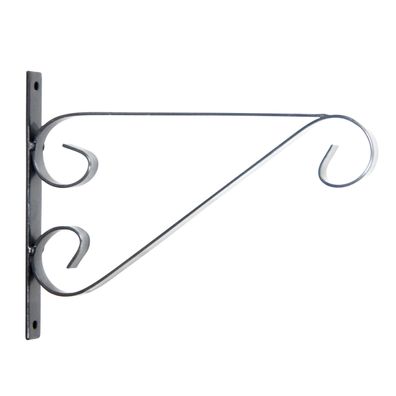 Haken Schnörkel M Blumen Ampel 26 cm Wand Halterung Deko Garten Eisen Laterne