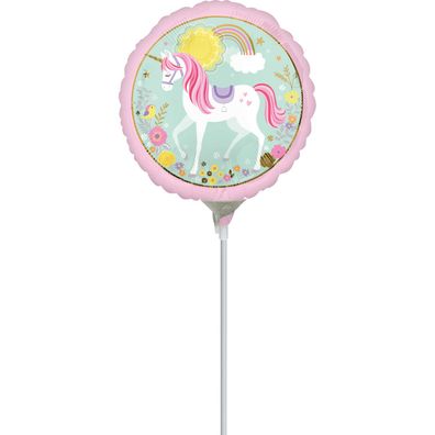 Einhorn Regenbogen Folienballon 23 cm