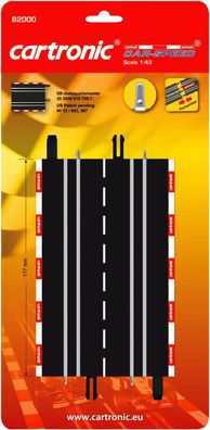 Gerade (2 Stück) - Cartronic Car - Speed 1:43er Schienen