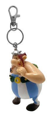 Plastoy Obelix mit Blumenstrauß Schlüsselanhänger Asterix Sammelfigur NEU Figur