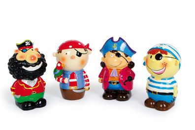 Spardosen-Set Piratenbande Keramik Sparschwein Sparen NEU NEW