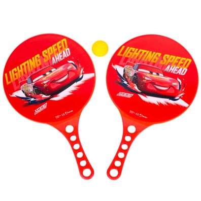 Seven Polska 9800 Disney Cars Beachball Set Schläger Ball Strand Tennis